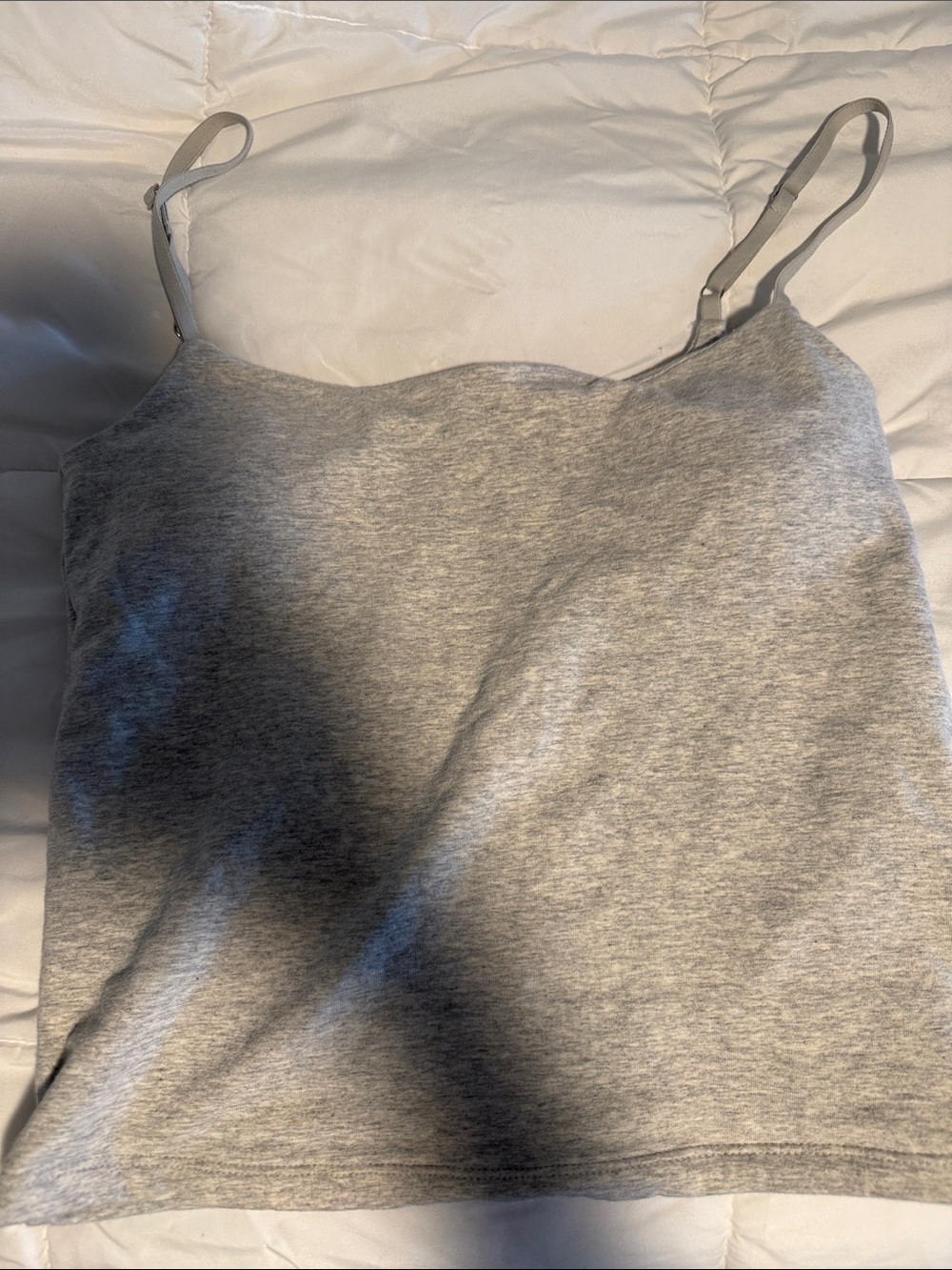 Abercrombie & Fitch Light Grey Adjustable Strap Cami